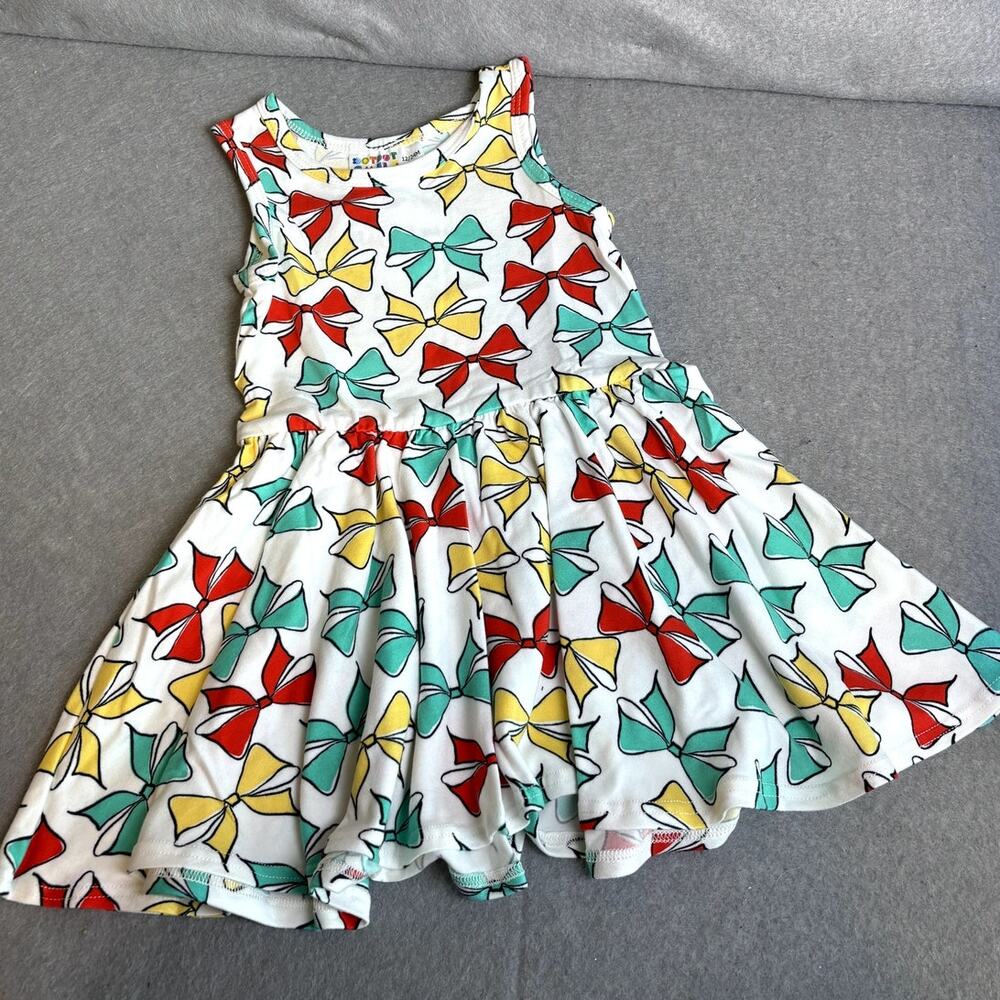 Dot Dot Smile Bow Tank Sleeve Twirl Party Dance Holiday Dress 12/24 Month NEW